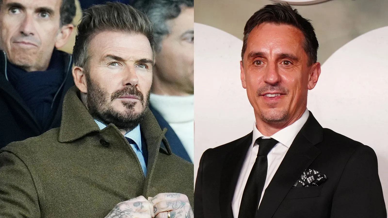 David Beckham and Gary Neville, who lead the group that owns Salford City