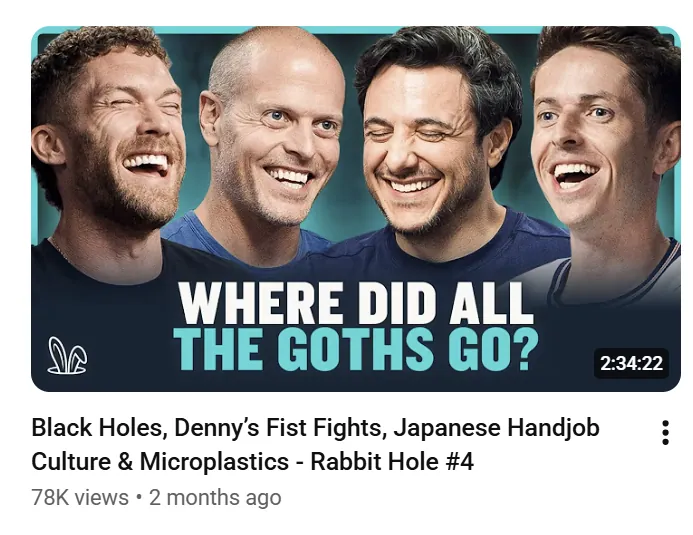 A YouTube video's thumbnail, title and view count, posted months ago