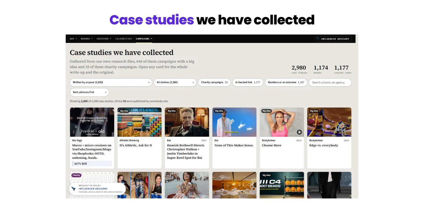 Case studies we have collected