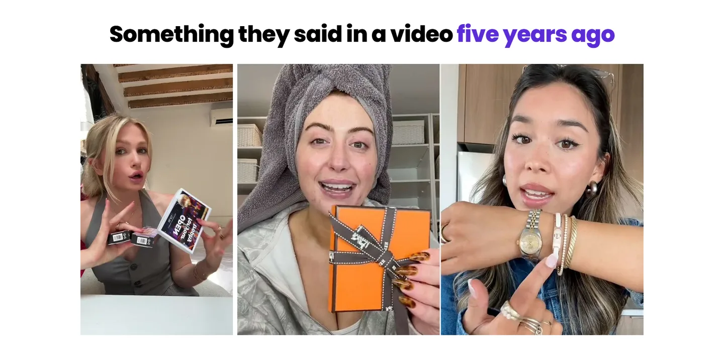 Something they said in a video five years ago