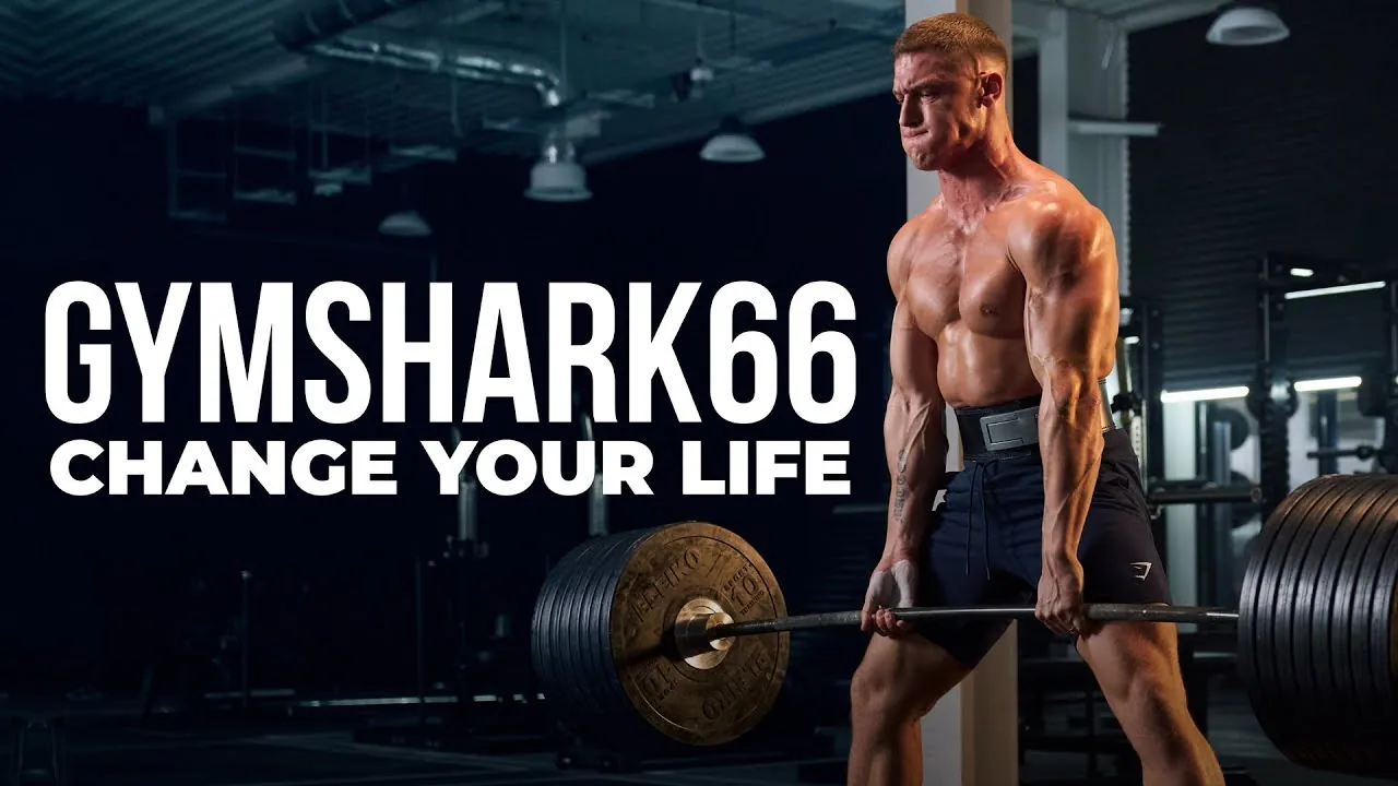 Gymshark66 video cover with a lifter