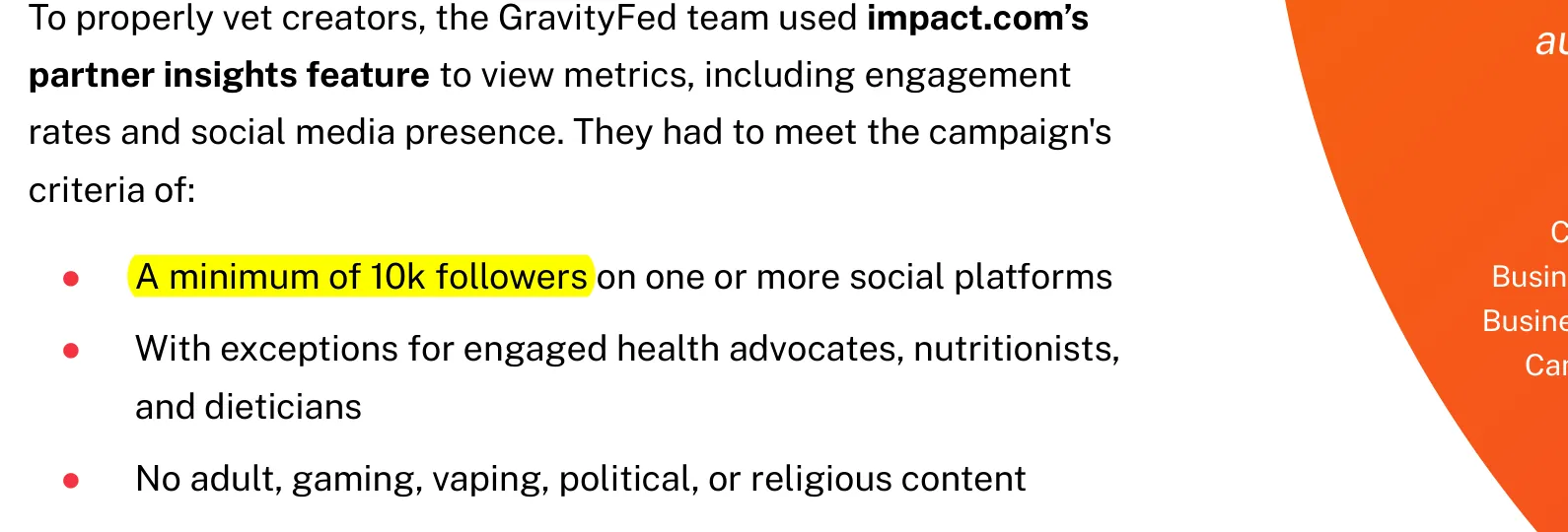 OLIPOP's own bar: at least 10,000 followers on one platform, marked