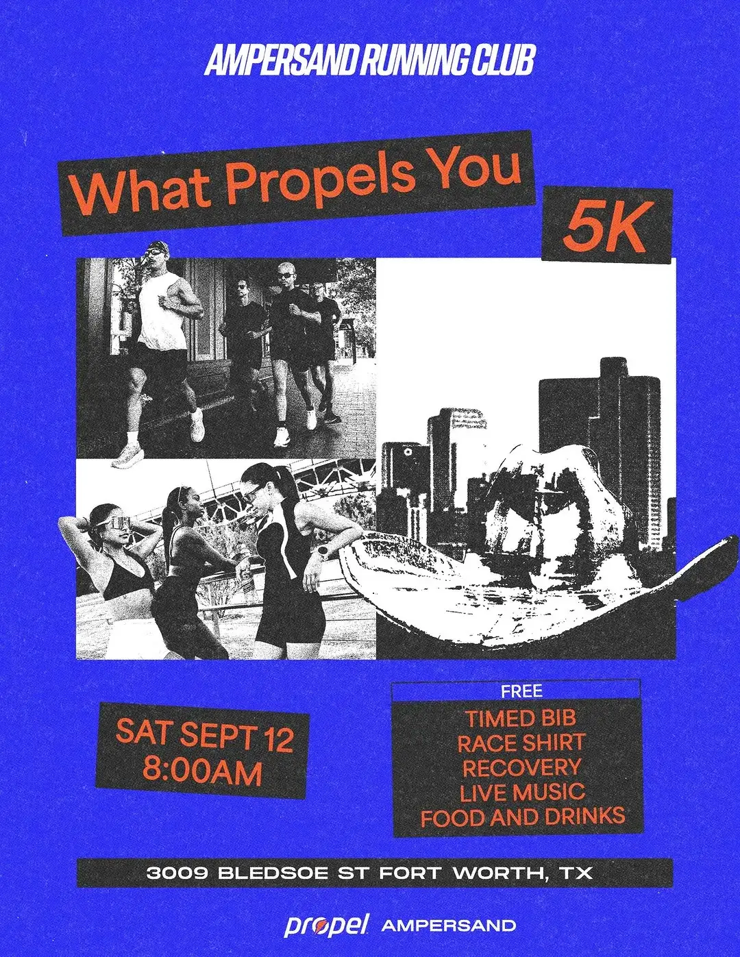 A run club flyer for a 5K