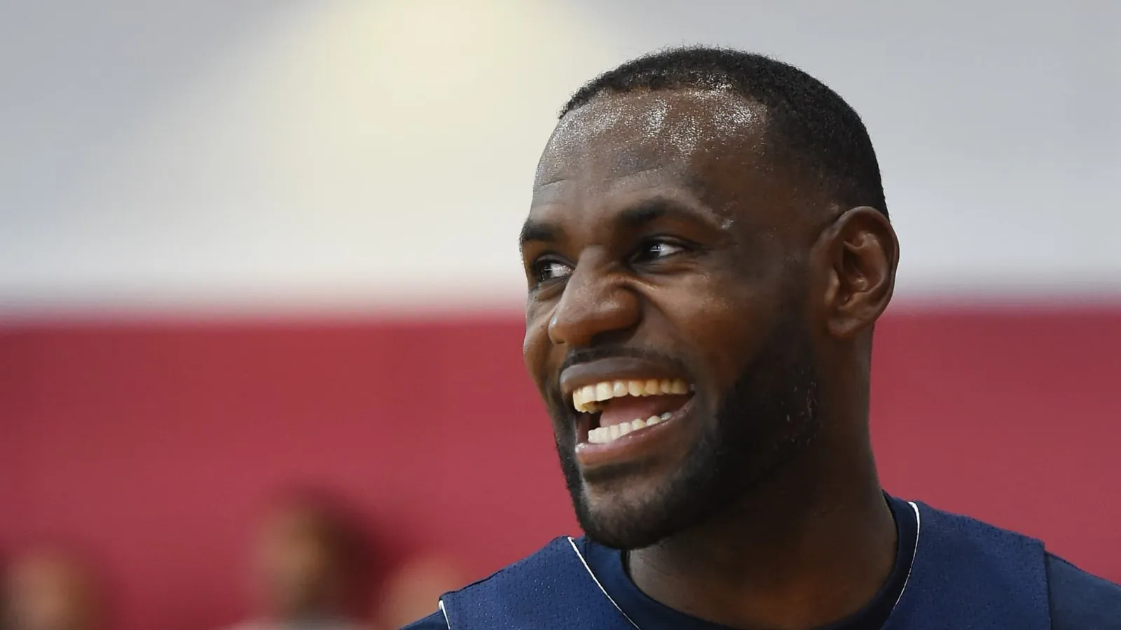 LeBron James smiling