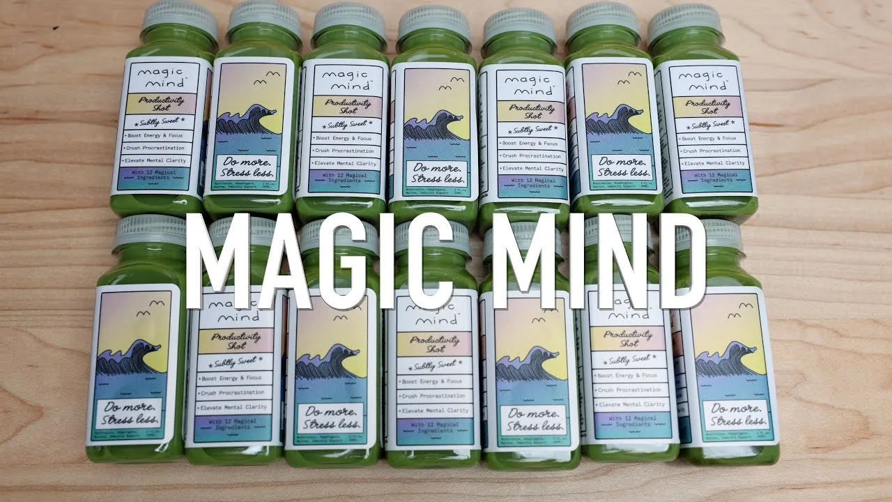 a full case of real Magic Mind bottles, the bulk seeding volume behind its roughly 500 creator deals a month