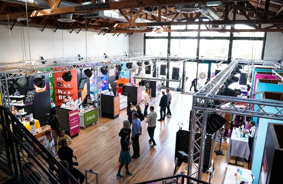 Outlandish's Santa Monica live shopping studio with its livestream booths (VMSD)