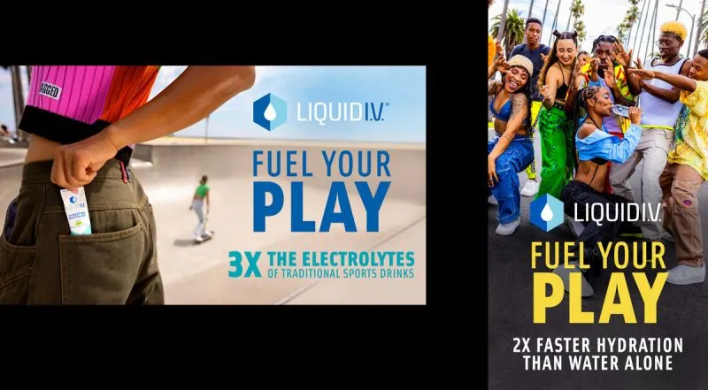 Liquid I.V. Fuel Your Play campaign creative
