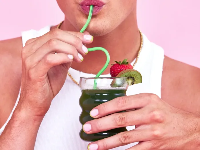 Bloom greens in a glass