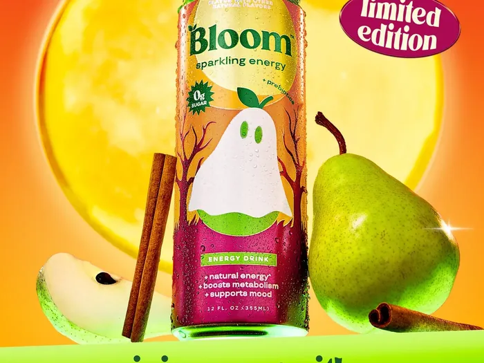 Pear Scare, a limited edition Bloom Sparkling Energy