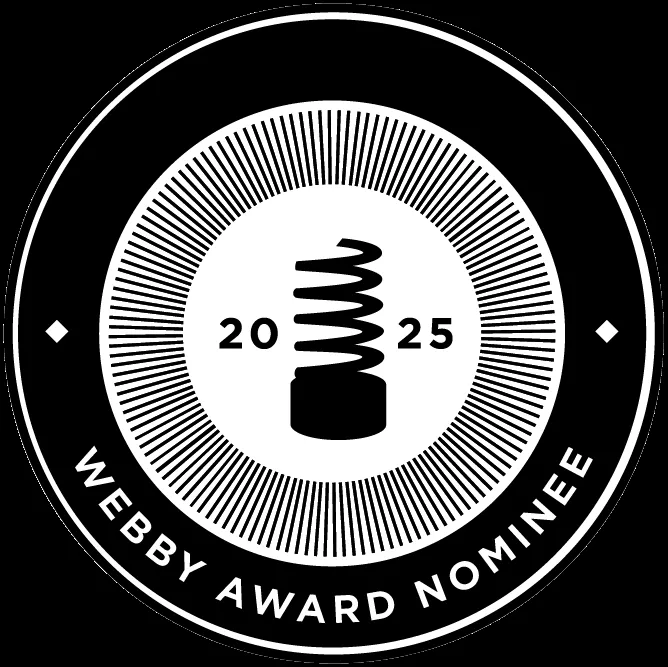 Webby Awards 2025 nominee badge for the Engine influencer campaign