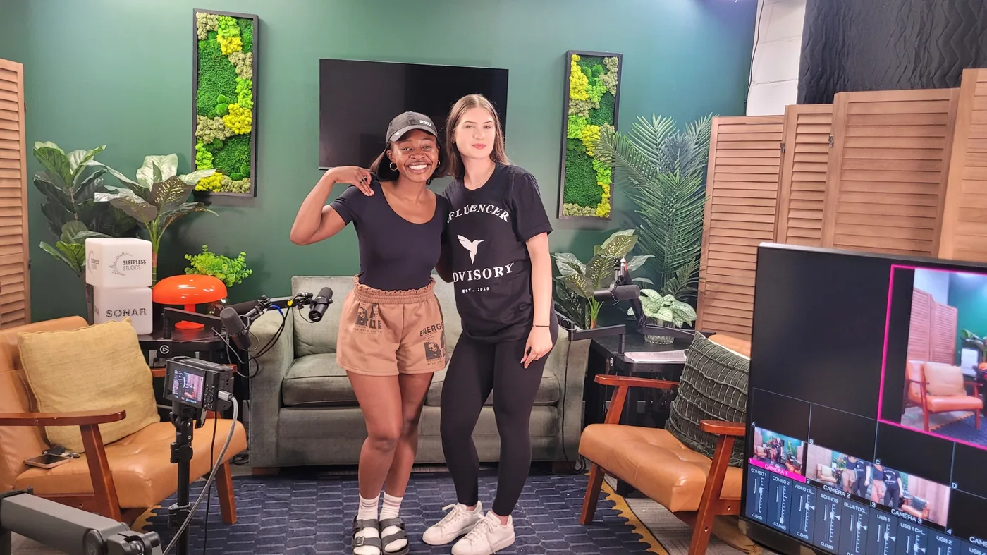 In the studio with a creator.