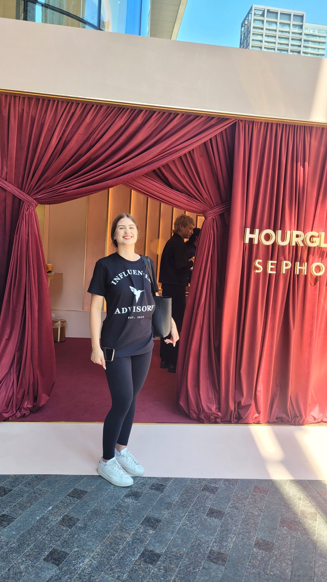 Working the Hourglass brand event inside Sephora