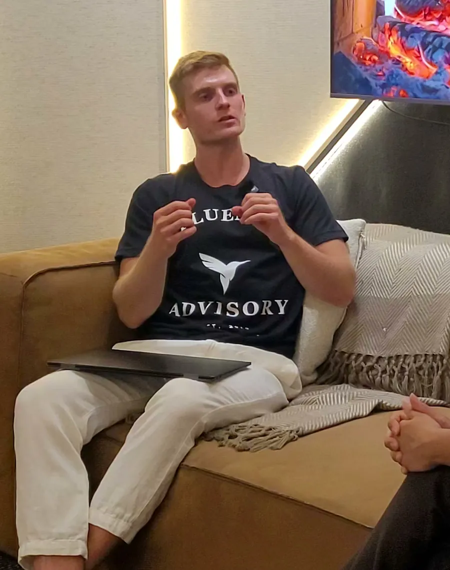Making a point on camera during a recording