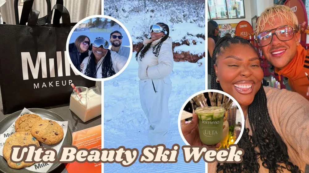 Ulta Beauty Collective creators together in the snow